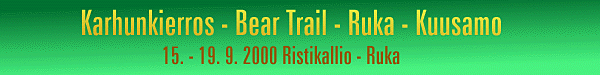 Karhunkierros, The Bear Trail, Ruka Kuusamo